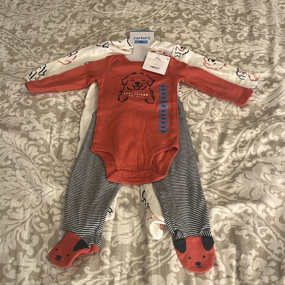 NWT Boy’s Carter’s 3pc Sleepwear size 9mo